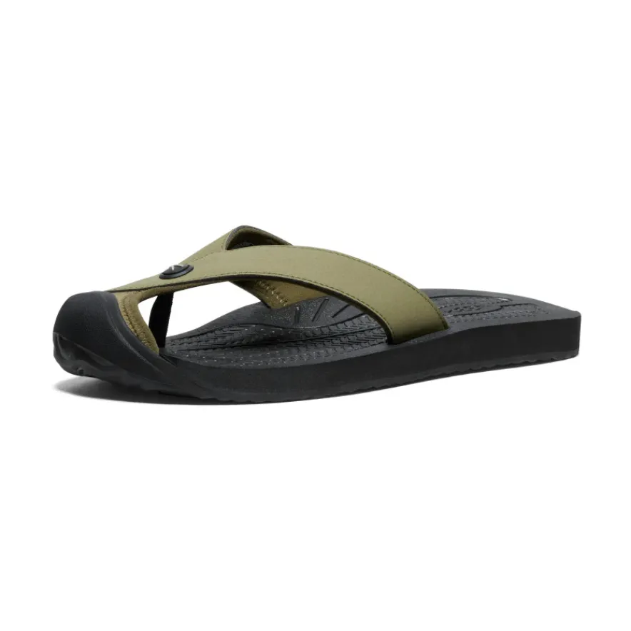 Hot Barbados Flip-Flop Pour Homme | Martini Olive/Black Homme Sandales