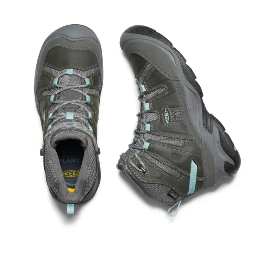 New Circadia Waterproof Boot Wide Pour Femme | Steel Grey/Cloud Blue Femme Large|Imperméable À L'eau