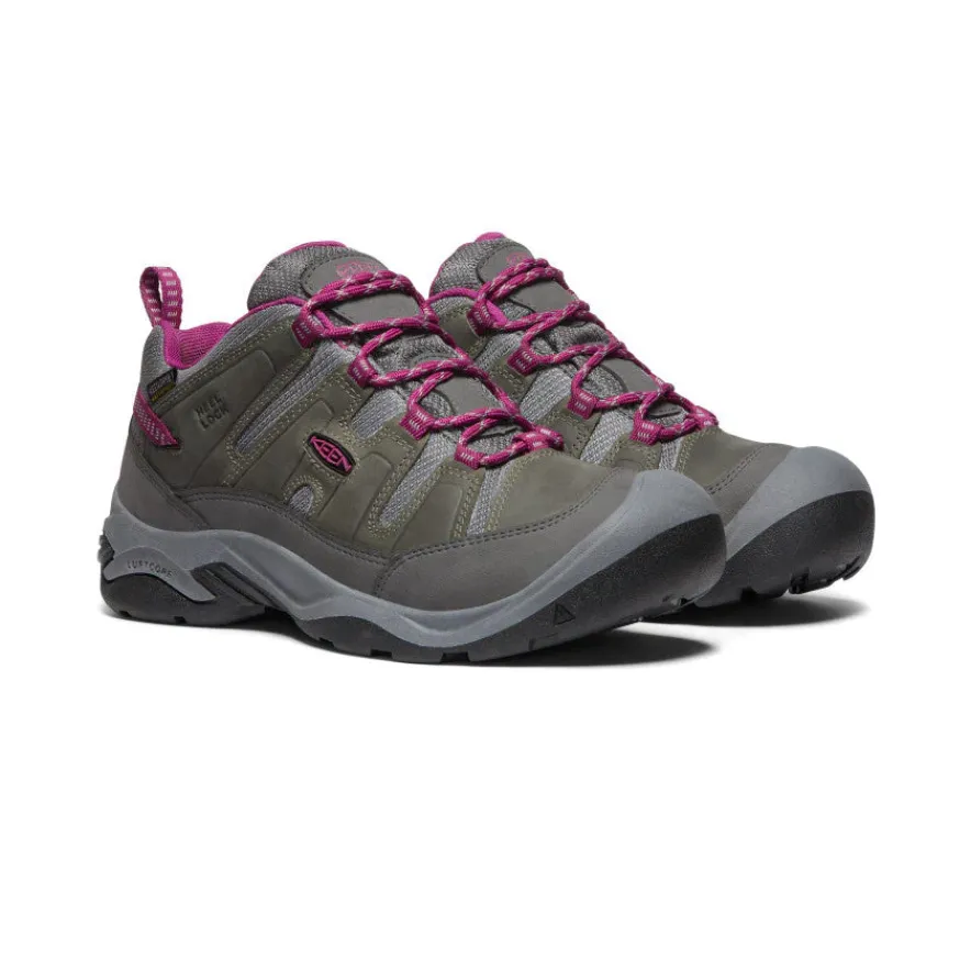 Fashion Circadia Waterproof Shoe Pour Femme | Steel Grey/Boysenberry Femme Imperméable À L'eau|Chaussures
