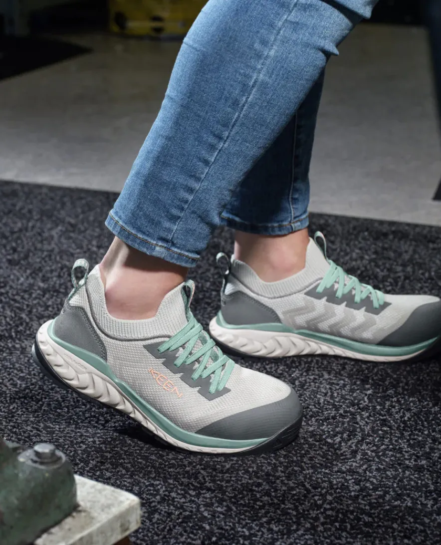 Sale CSA Arvada Shift Work Sneaker Pour Femme | Steel Grey/Granite Green Femme Bottes Et Chaussures De Travail