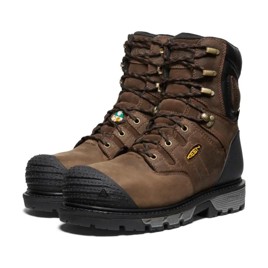Clearance CSA Camden 8" Insulated Waterproof Boot (Carbon-Fiber Toe) Pour Homme | Dark Earth/Black Homme Bottes Et Chaussures De Travail|Imperméable À L'eau
