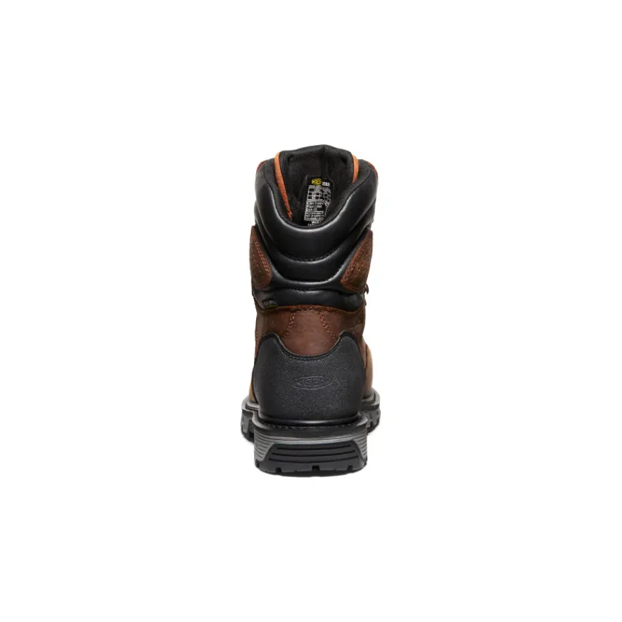 Best Sale CSA Camden 8" Waterproof Boot INT MET (Carbon-Fiber Toe) Pour Homme | Leather Brown/Black Homme Bottes Et Chaussures De Travail|Imperméable À L'eau