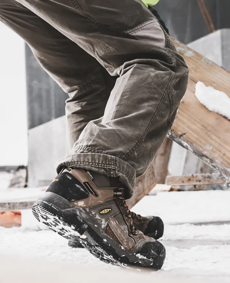 Clearance CSA Davenport 8" Insulated Waterproof Boot Pour Homme | Dark Earth/Inca Gold Homme Bottes Et Chaussures De Travail|Imperméable À L'eau