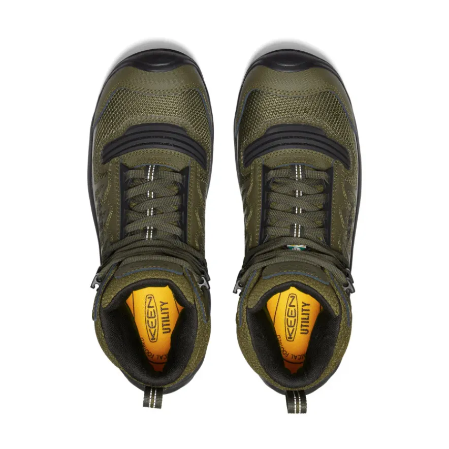 Cheap CSA Reno Mid KBF Waterproof (Carbon-Fiber Toe) Pour Homme | Dark Olive/Black Homme Bottes Et Chaussures De Travail|Imperméable À L'eau