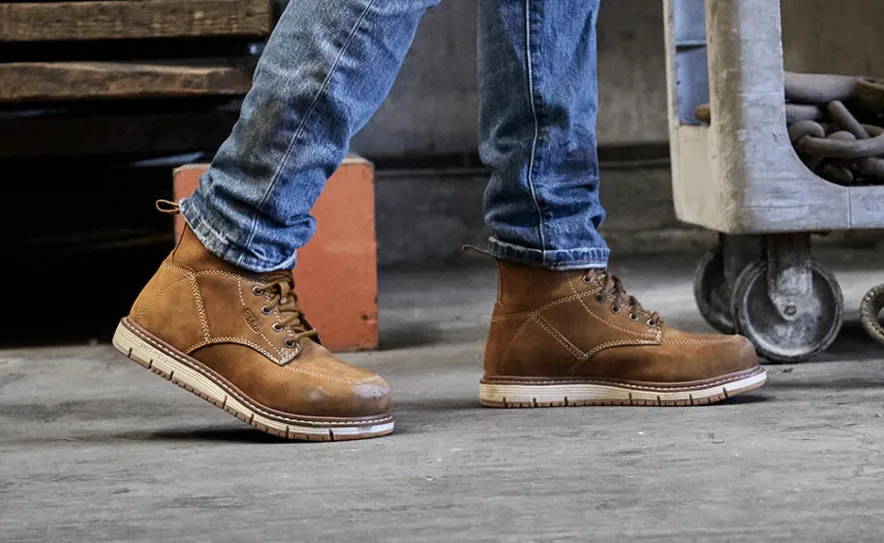 Shop CSA San Jose 6" Waterproof Boot (Aluminum Toe) Pour Femme | Almond/Gum Kg 113 Femme Bottes Et Chaussures De Travail|Imperméable À L'eau