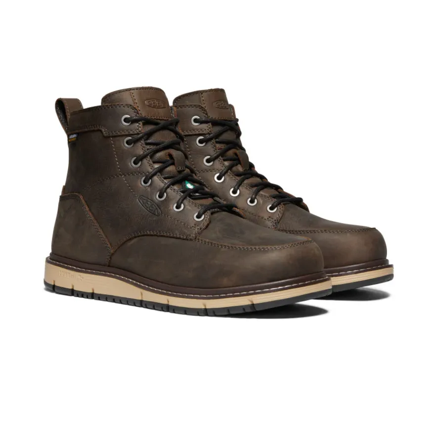 Shop CSA San jose 6" Waterproof Boot (Aluminum Toe) Pour Homme | Cascade Brown/Black Homme Bottes Et Chaussures De Travail|Imperméable À L'eau