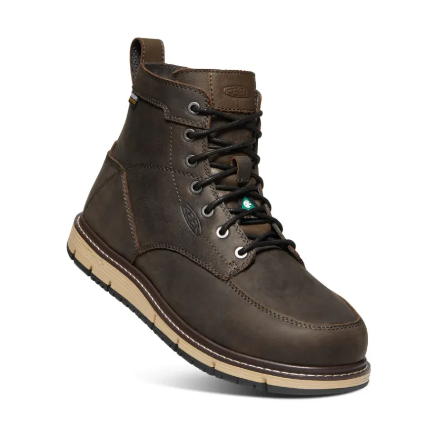 Shop CSA San jose 6" Waterproof Boot (Aluminum Toe) Pour Homme | Cascade Brown/Black Homme Bottes Et Chaussures De Travail|Imperméable À L'eau