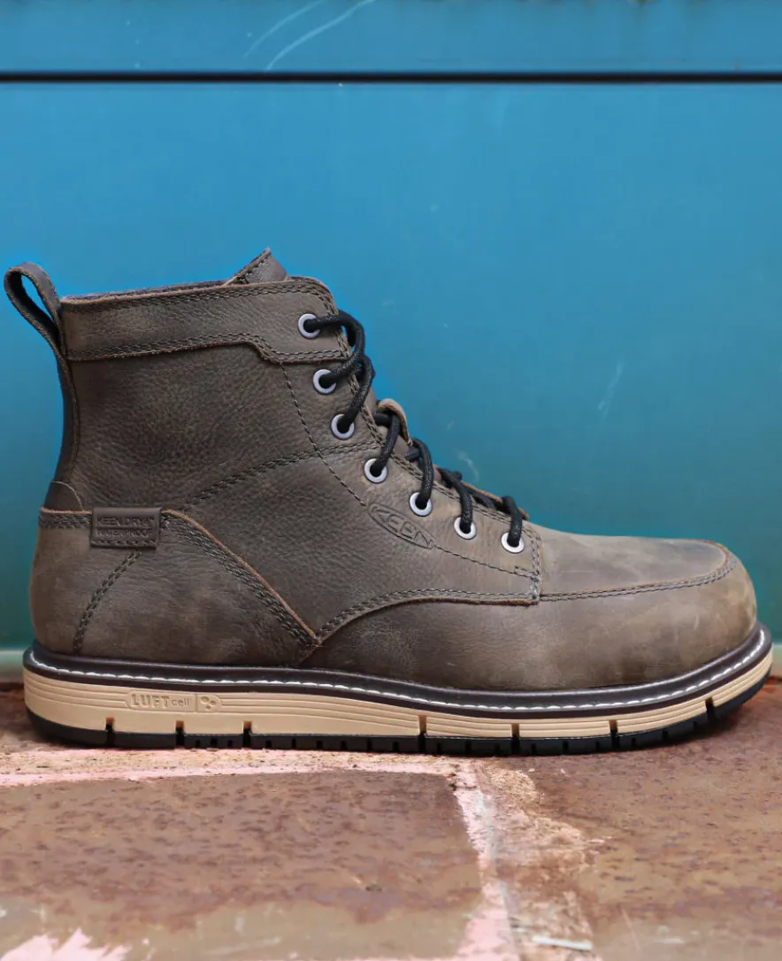 Shop CSA San jose 6" Waterproof Boot (Aluminum Toe) Pour Homme | Cascade Brown/Black Homme Bottes Et Chaussures De Travail|Imperméable À L'eau