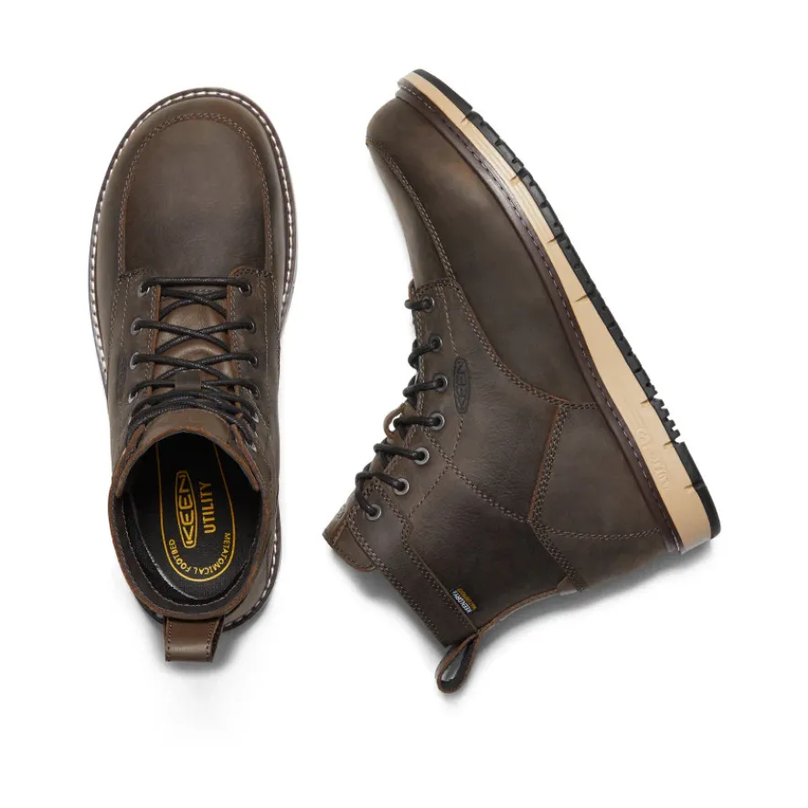 Shop CSA San jose 6" Waterproof Boot (Aluminum Toe) Pour Homme | Cascade Brown/Black Homme Bottes Et Chaussures De Travail|Imperméable À L'eau