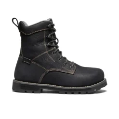 Cheap CSA Seattle 8" Waterproof Boot (Aluminum Toe) Pour Femme | Black/Steel Grey Femme Bottes Et Chaussures De Travail|Imperméable À L'eau