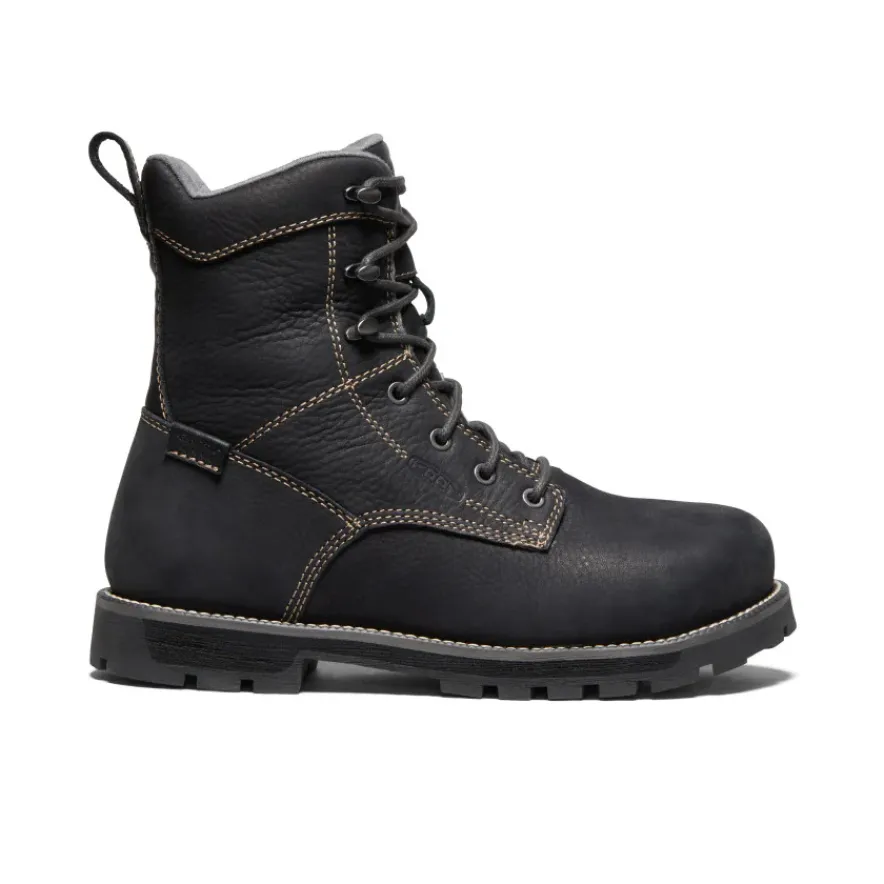 Cheap CSA Seattle 8" Waterproof Boot (Aluminum Toe) Pour Femme | Black/Steel Grey Femme Bottes Et Chaussures De Travail|Imperméable À L'eau