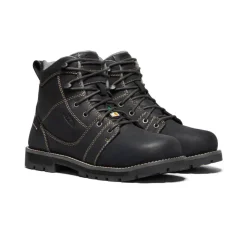 Shop CSA Seattle 6" Waterproof Boot (Aluminum Toe) Pour Femme  |  BLACK/STEEL GREY Femme Bottes Et Chaussures De Travail|Imperméable À L'eau