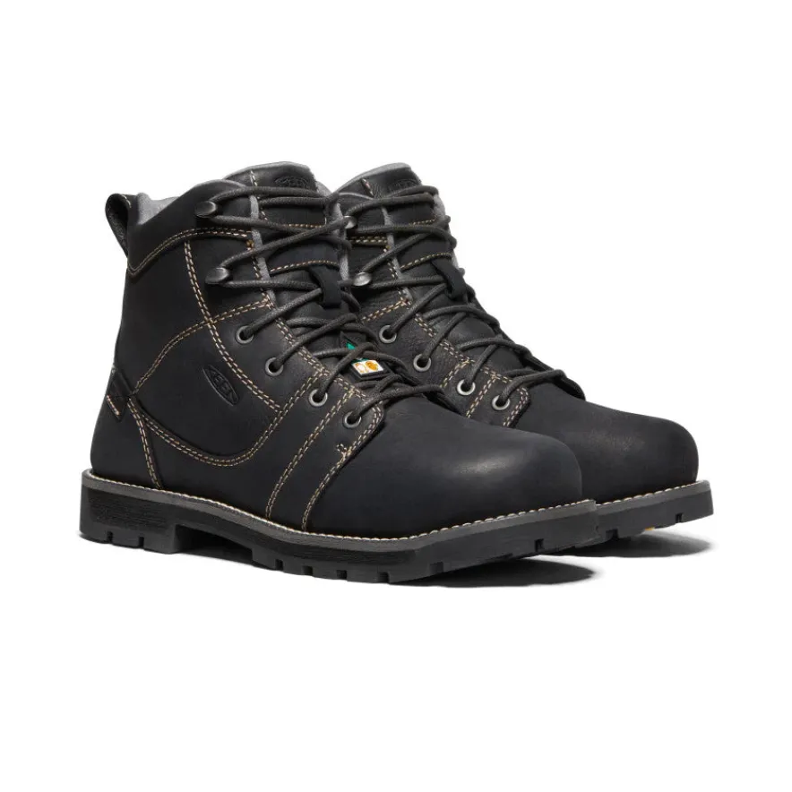 Shop CSA Seattle 6" Waterproof Boot (Aluminum Toe) Pour Femme | BLACK/STEEL GREY Femme Bottes Et Chaussures De Travail|Imperméable À L'eau