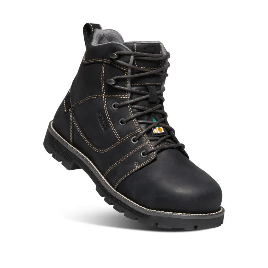 Shop CSA Seattle 6" Waterproof Boot (Aluminum Toe) Pour Femme | BLACK/STEEL GREY Femme Bottes Et Chaussures De Travail|Imperméable À L'eau