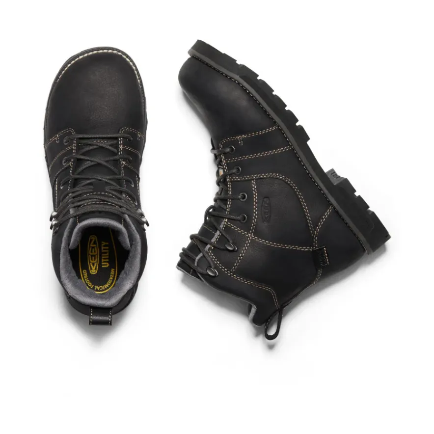 Shop CSA Seattle 6" Waterproof Boot (Aluminum Toe) Pour Femme | BLACK/STEEL GREY Femme Bottes Et Chaussures De Travail|Imperméable À L'eau
