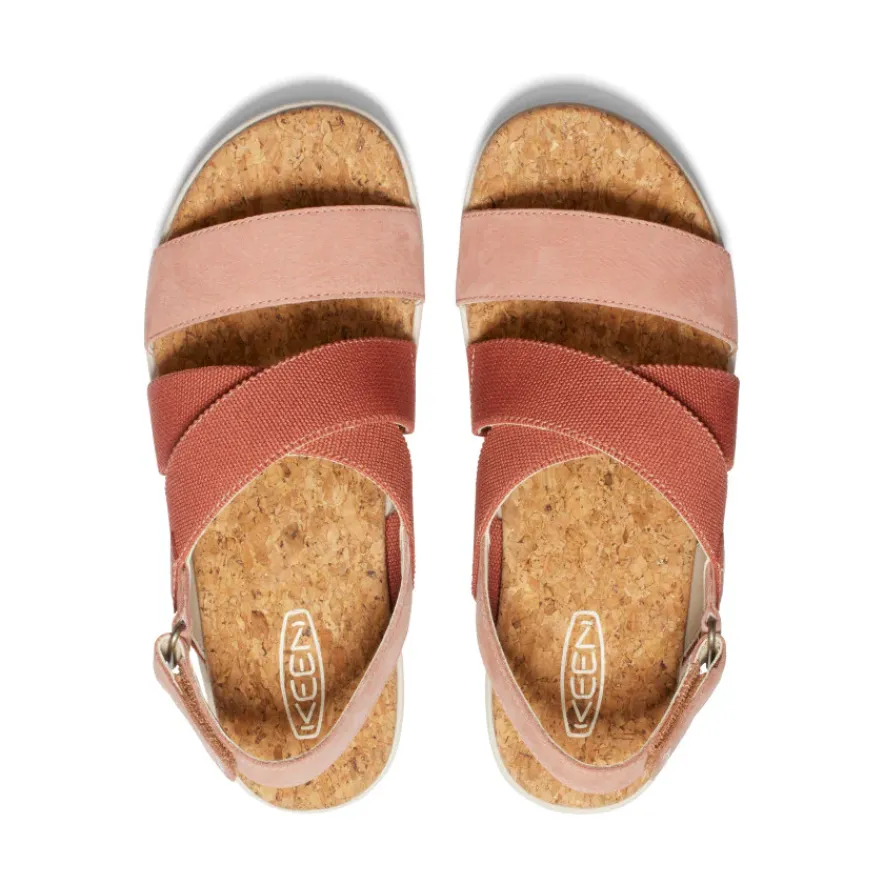 Best Elle Criss Cross Sandal Pour Femme | Baked Clay/Cork Femme Sandales