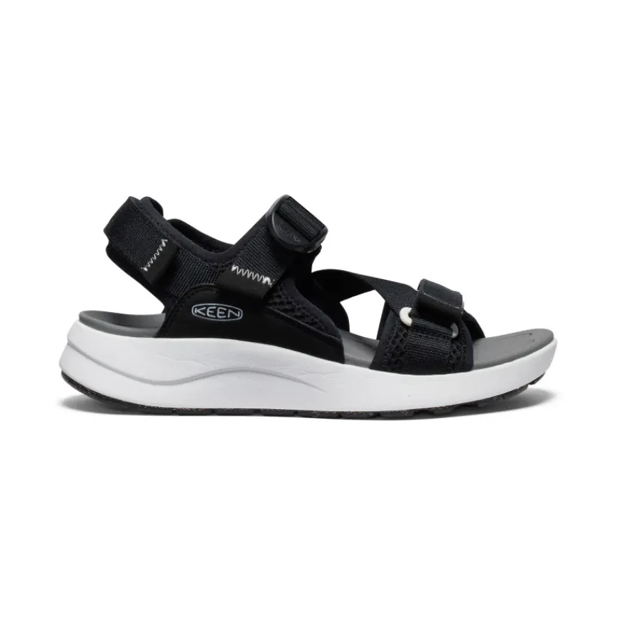 Hot Elle Sport Backstrap Sandal Pour Femme | Black/Steel Grey Femme Sandales
