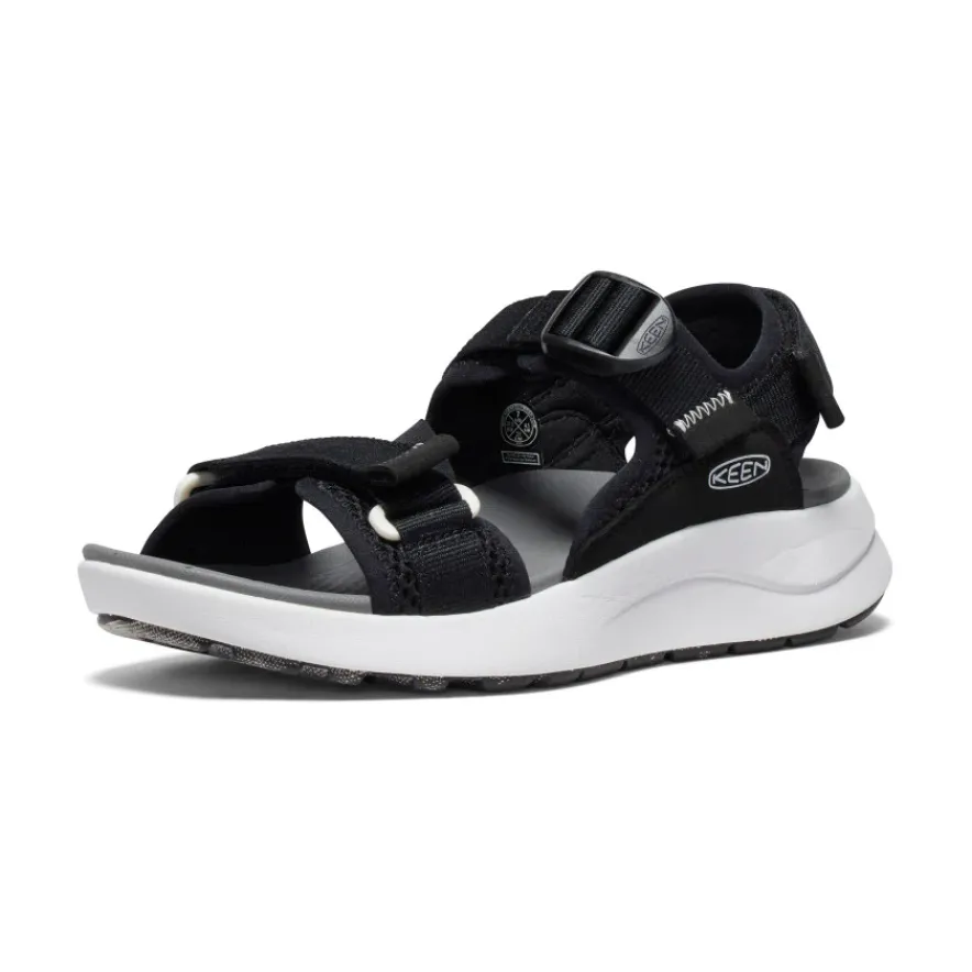 Hot Elle Sport Backstrap Sandal Pour Femme | Black/Steel Grey Femme Sandales