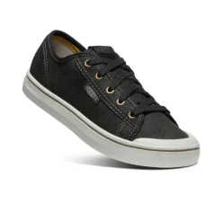 Online Elsa Harvest Leather Sneaker Pour Femme | Black/Silver Birch Femme Chaussures