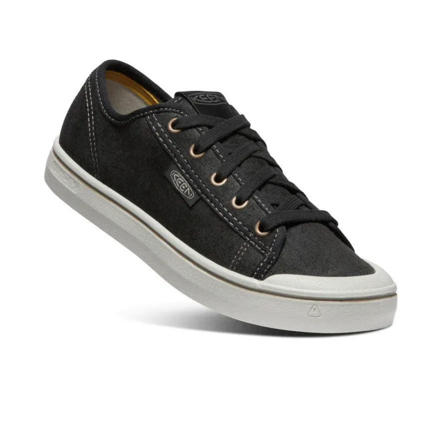 Online Elsa Harvest Leather Sneaker Pour Femme | Black/Silver Birch Femme Chaussures
