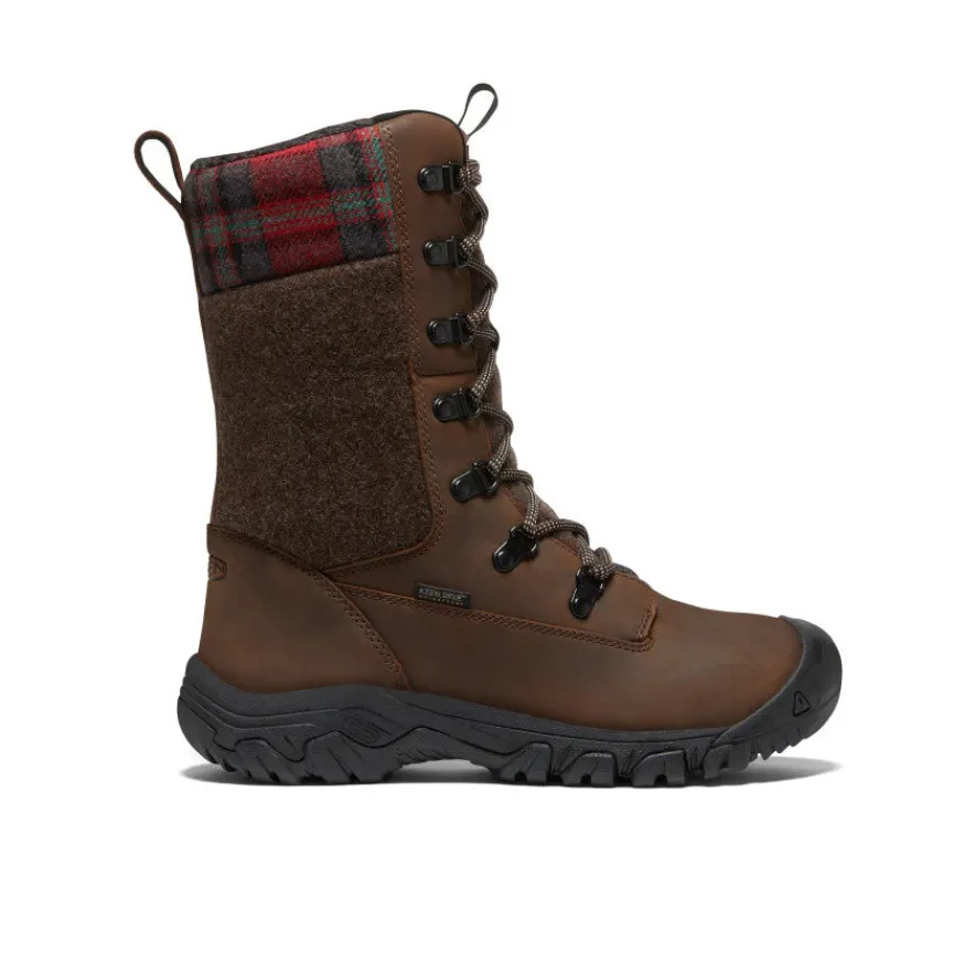 Store Greta Tall Waterproof Boot Pour Femme | Brown/Red Plaid Femme Imperméable À L'eau|Bottes