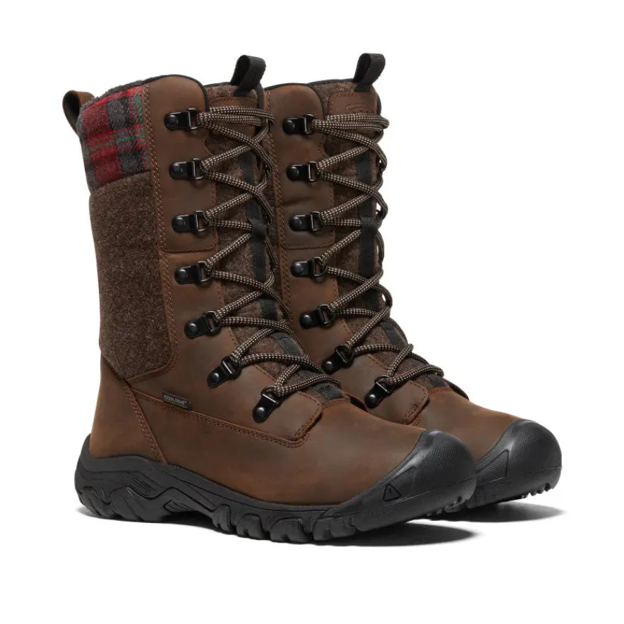 Store Greta Tall Waterproof Boot Pour Femme | Brown/Red Plaid Femme Imperméable À L'eau|Bottes