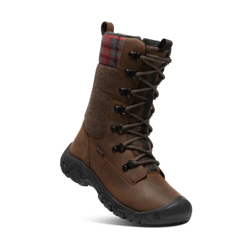 Store Greta Tall Waterproof Boot Pour Femme | Brown/Red Plaid Femme Imperméable À L'eau|Bottes