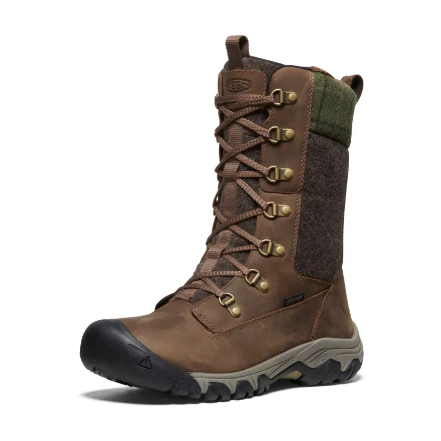 Hot Greta Tall Waterproof Boot Pour Femme | Dark Earth/Green Plaid Femme Imperméable À L'eau|Bottes