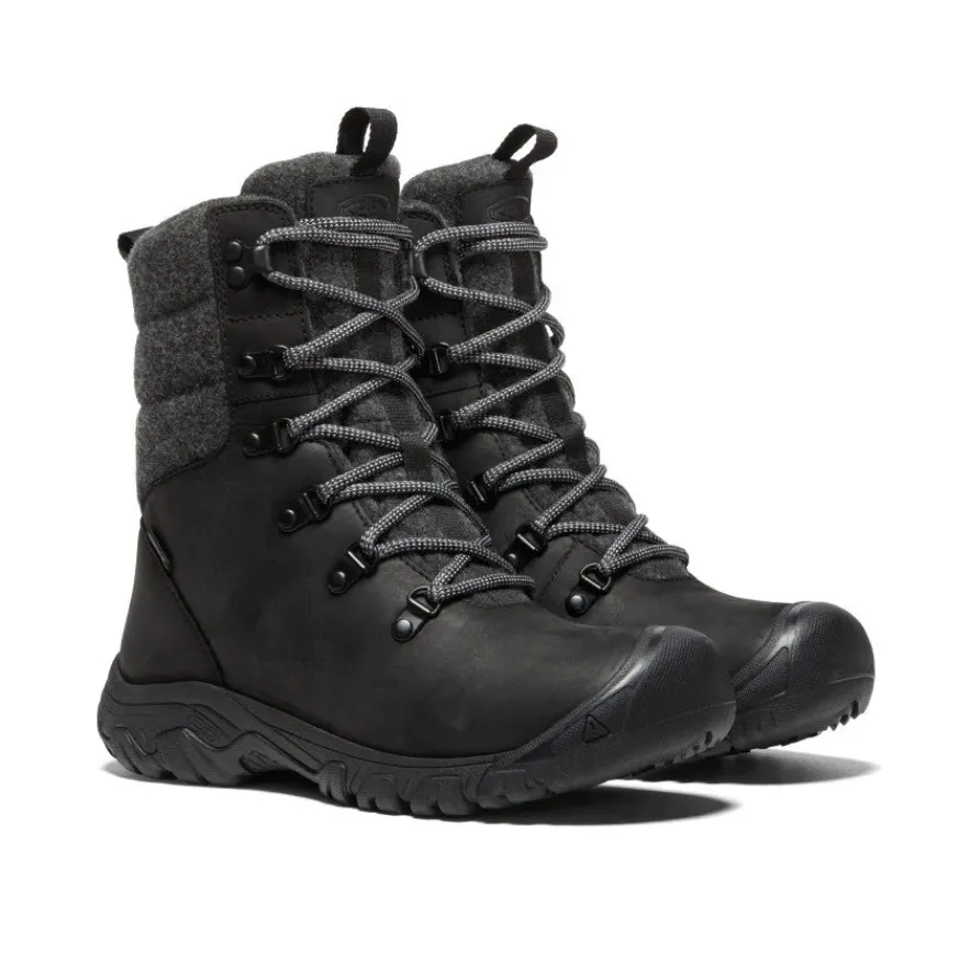 Shop Greta Waterproof Boot Pour Femme | Black/Black Wool Femme Imperméable À L'eau|Bottes