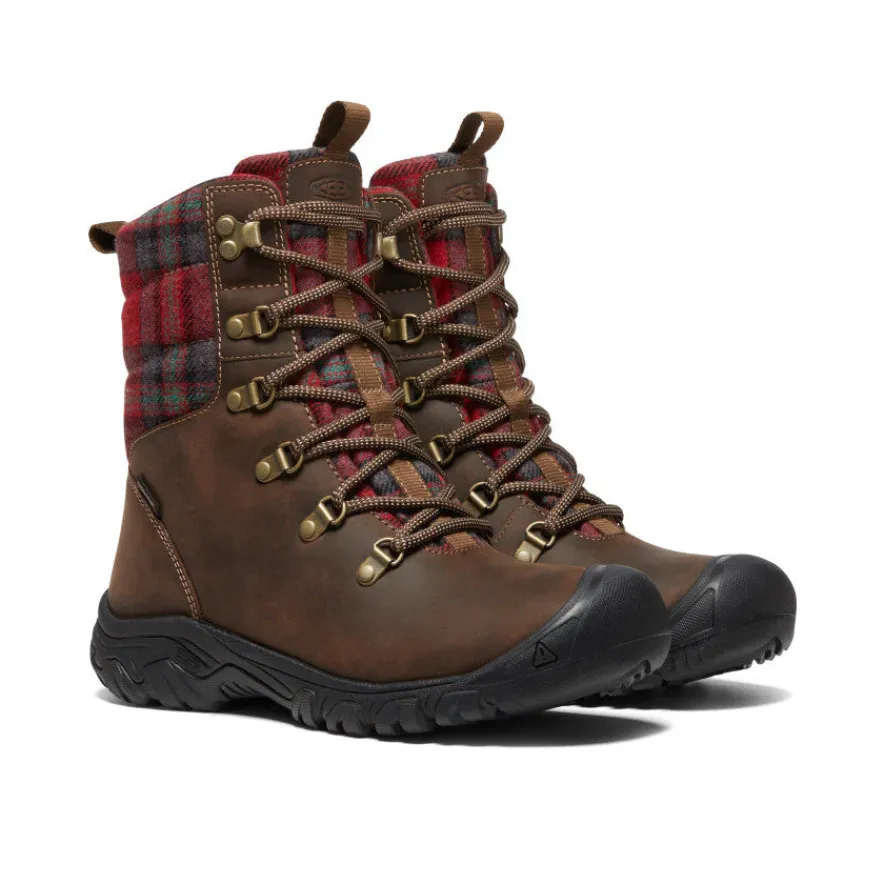 Sale Greta Waterproof Boot Pour Femme | Dark Brown/Red Plaid Femme Imperméable À L'eau|Bottes