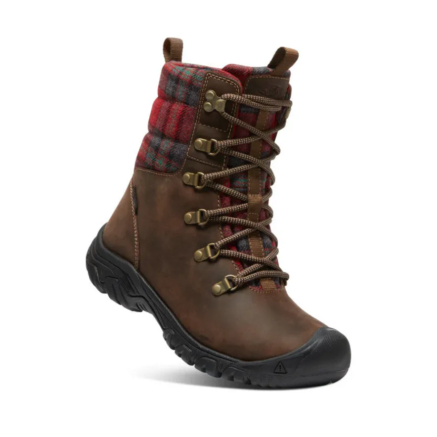 Sale Greta Waterproof Boot Pour Femme | Dark Brown/Red Plaid Femme Imperméable À L'eau|Bottes