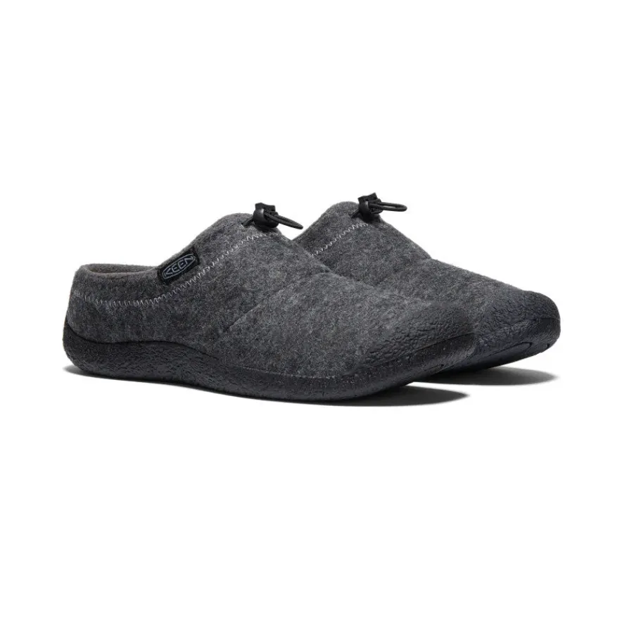 Outlet Howser III Slide Pour Homme | Charcoal Grey Felt/Black Homme Chaussures À Enfiler