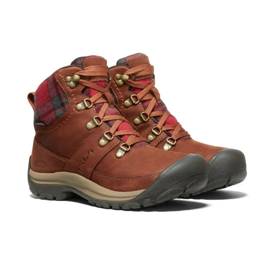 New Kaci III Winter Waterproof Boot Pour Femme | Tortoise Shell/Red Plaid Femme Imperméable À L'eau|Bottes