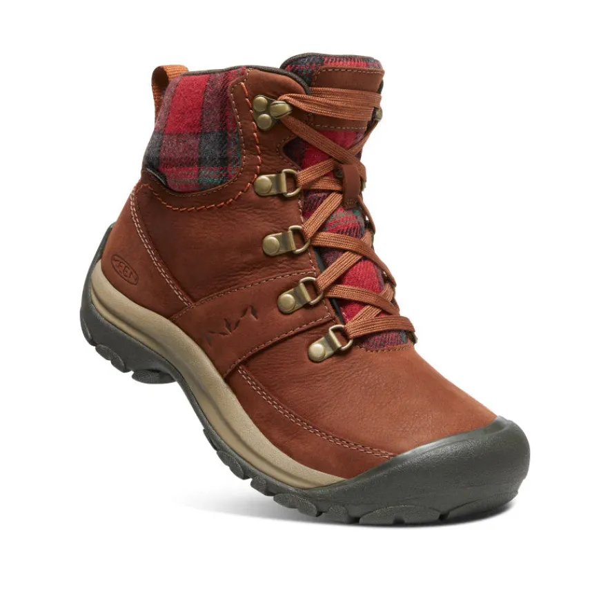 New Kaci III Winter Waterproof Boot Pour Femme | Tortoise Shell/Red Plaid Femme Imperméable À L'eau|Bottes