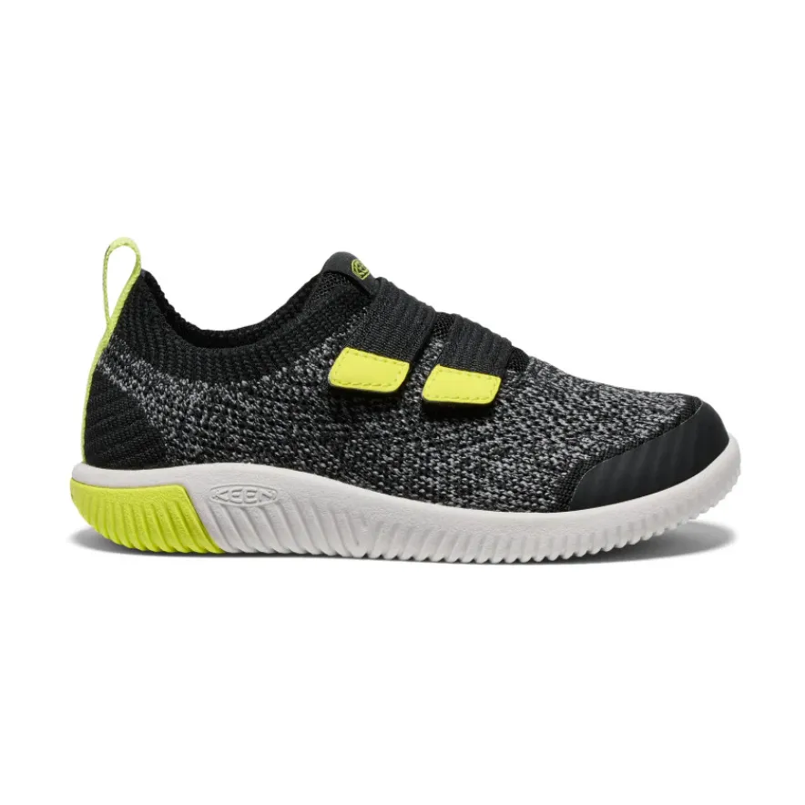 Flash Sale KNX Knit Double Strap Pour Enfants | Black/Evening Primrose Enfant Chaussures