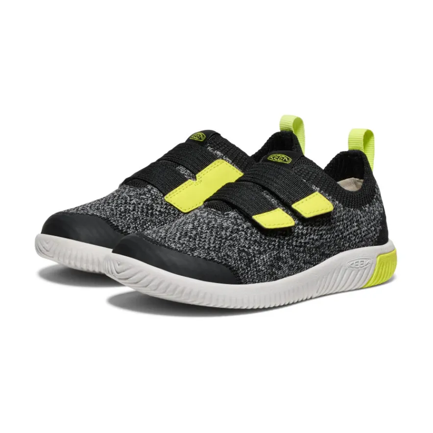 Flash Sale KNX Knit Double Strap Pour Enfants | Black/Evening Primrose Enfant Chaussures