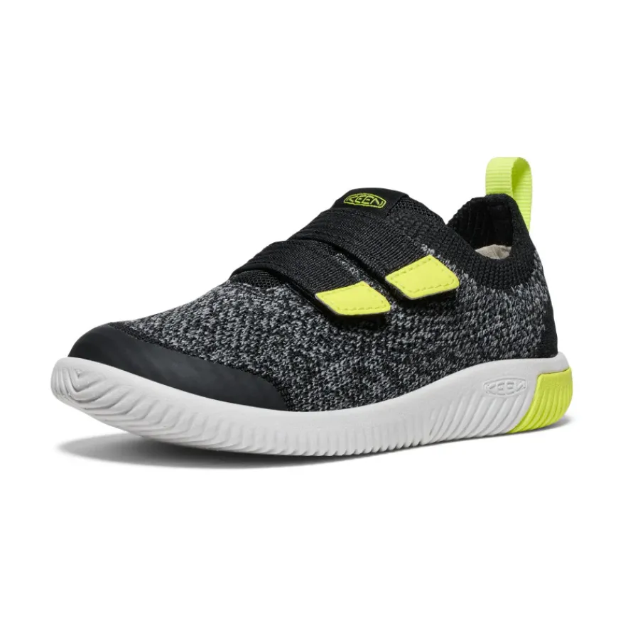 Flash Sale KNX Knit Double Strap Pour Enfants | Black/Evening Primrose Enfant Chaussures