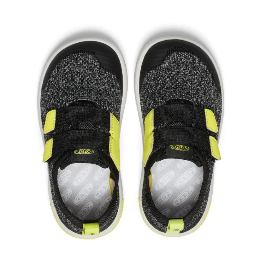 Flash Sale KNX Knit Double Strap Pour Enfants | Black/Evening Primrose Enfant Chaussures