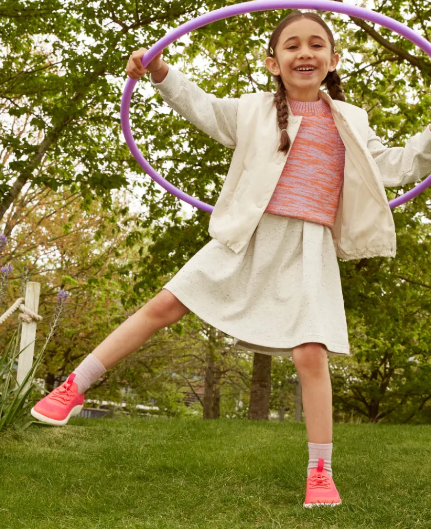 Clearance KNX Knit Sneaker Pour Jeunes | Iguana/Evening Primrose Enfant Chaussures