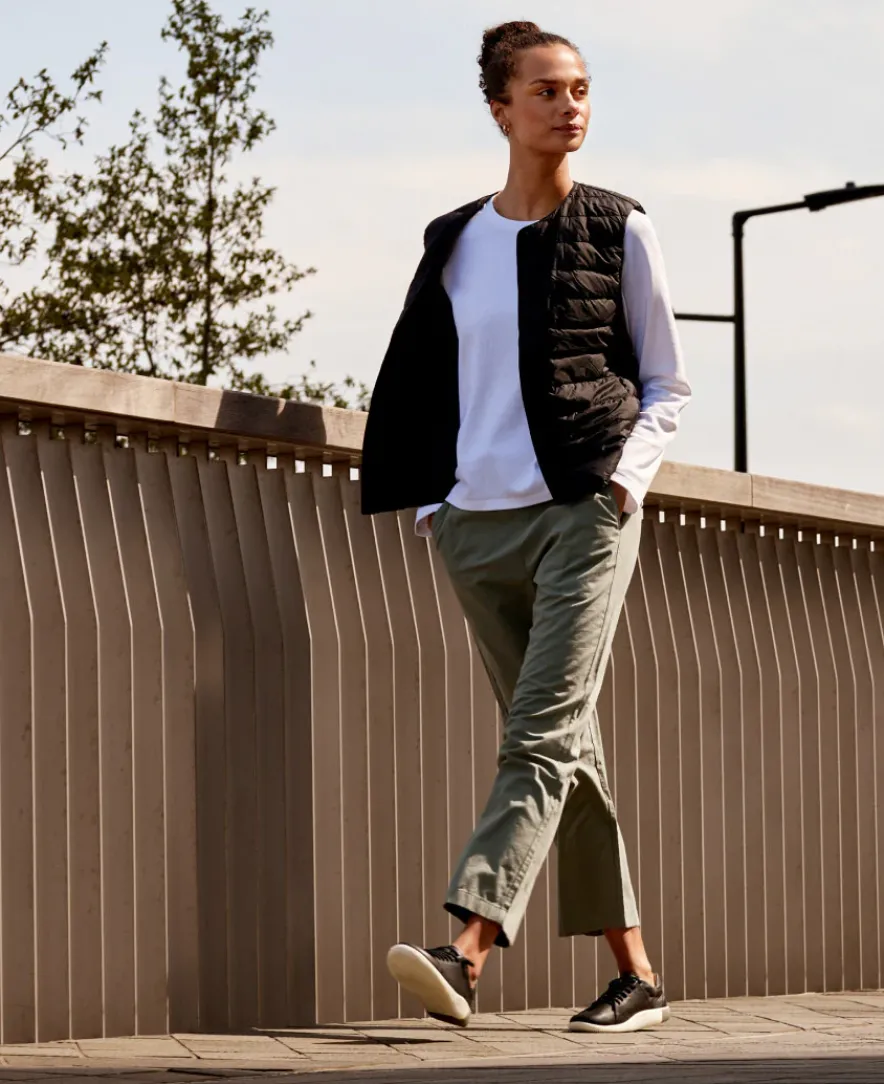 Online KNX Leather Sneaker | Black/Star White Femme Chaussures