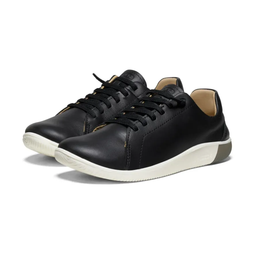 Online KNX Leather Sneaker | Black/Star White Femme Chaussures