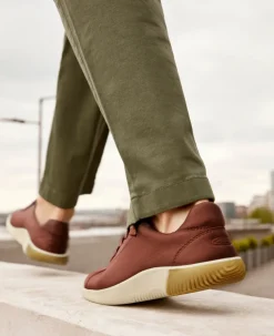 Discount KNX Leather Sneaker Pour Homme | Tortoise Shell/Plaza Taupe Homme Chaussures
