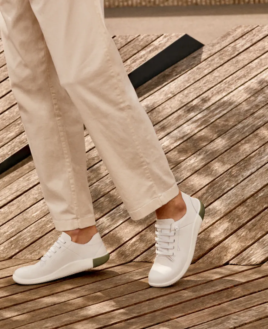 Discount KNX Leather Sneaker Pour Homme | Star White/Star White Homme Chaussures