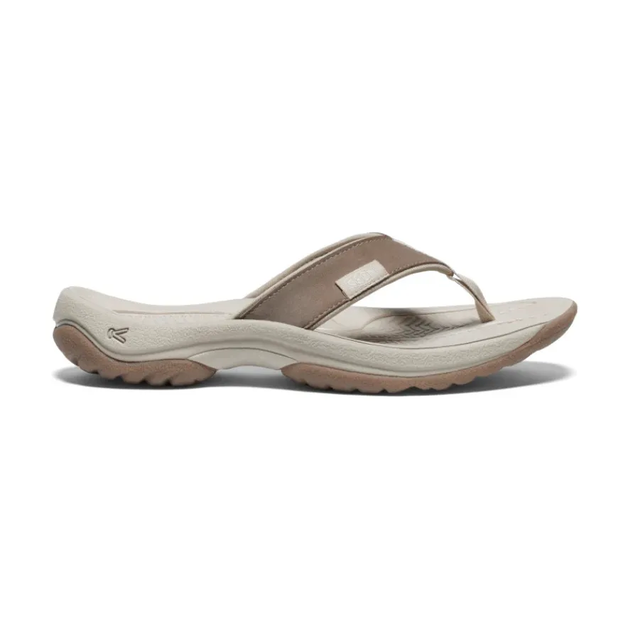 Store Kona Leather Flip-Flop | Brindle/Silver Birch Femme Sandales