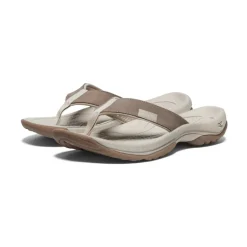 Store Kona Leather Flip-Flop  |  Brindle/Silver Birch Femme Sandales