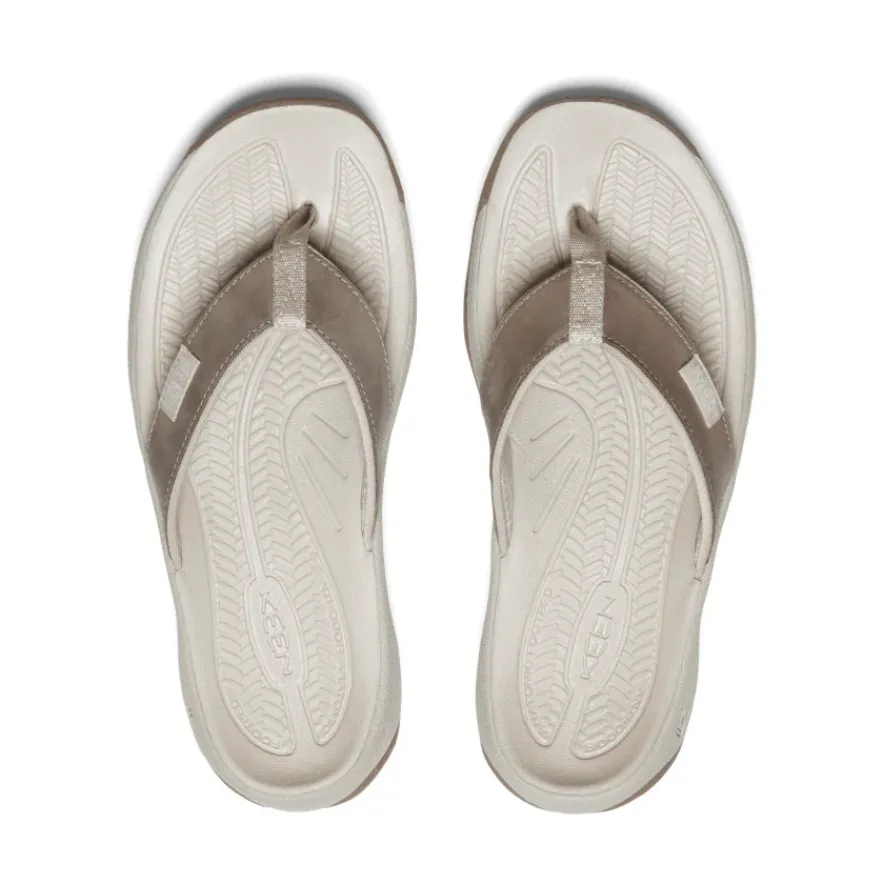 Store Kona Leather Flip-Flop | Brindle/Silver Birch Femme Sandales