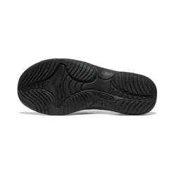 Best Sale Kona Leather Flip-Flop Pour Homme | Black/Steel Grey Homme Sandales