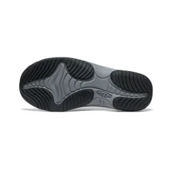 New Kona Leather Flip-Flop Pour Homme | Steel Grey/Black Homme Sandales