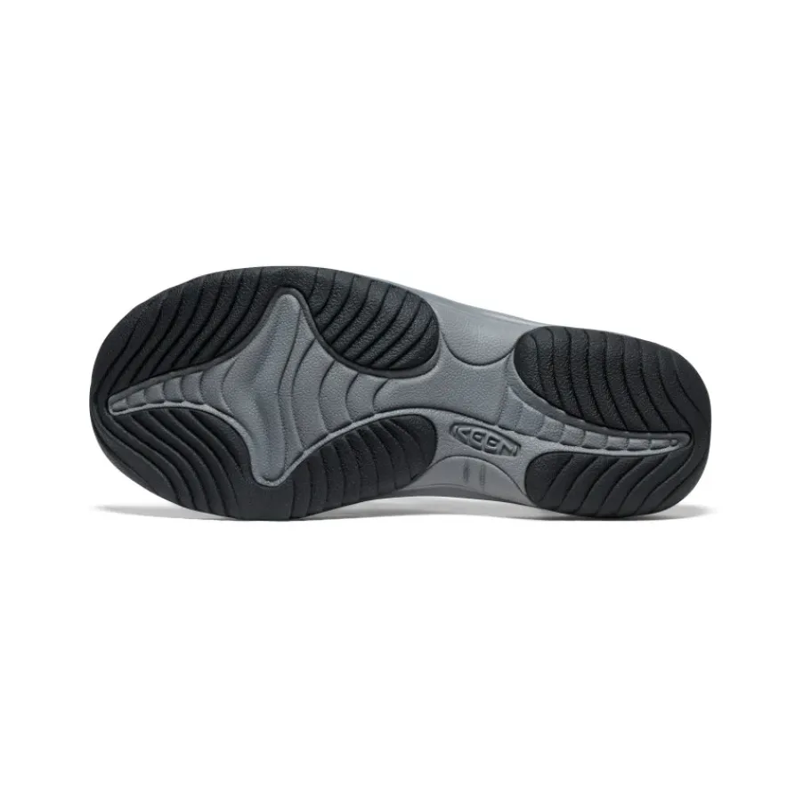 New Kona Leather Flip-Flop Pour Homme | Steel Grey/Black Homme Sandales