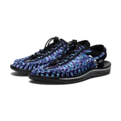 Sale Men's UNEEK Flat Cord Sneaker x Bamboo Shoots  |  Black/Tillandsia Purple Homme Sandales